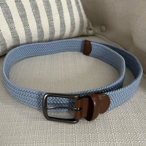 Penguin Powder Blue Braided Belt